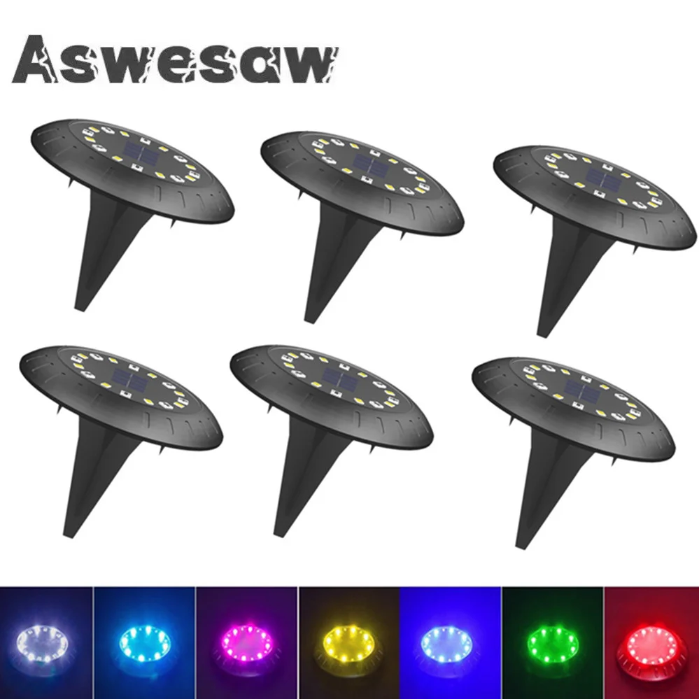 

16 LED Solar Energy Ground Light Outdoor Garden Underground Light Deck Lights Spotlight Buried Lamps Garden Christmas Decoration