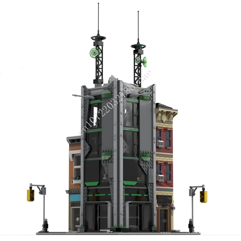 1809ピース オスコープタワー MOC ストリートビュー ホリデーパズルセット 建築 クリエイティブ組み立て クリスマス 誕生日 おもちゃ ギフト 子供向け