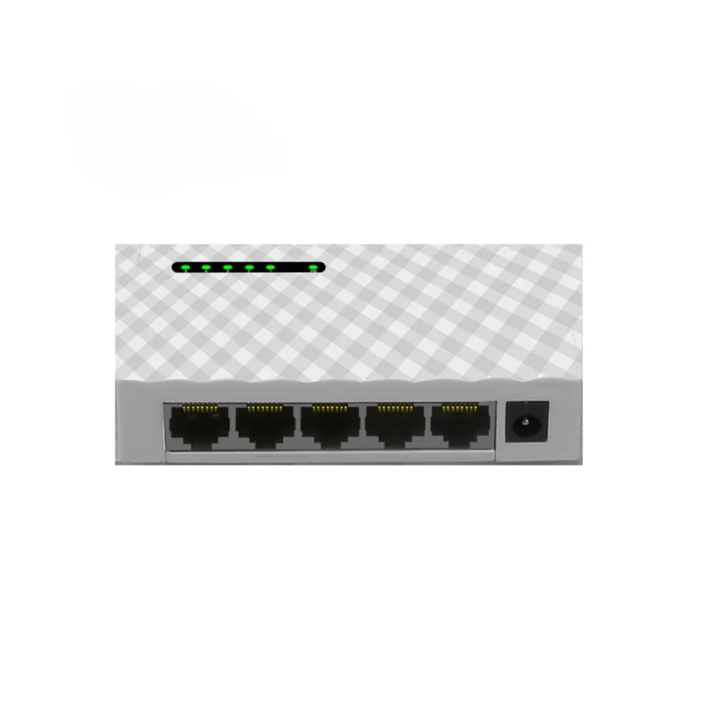 5 Ports 10/100/1000Mbps Gigabit Switch HUB LAN Ethernet Desktop Network Adapter with Lightning Protection