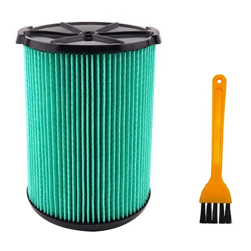 HEPA Replacement Filter For Ridgid VF6000 Vacuum Cleaner Parts Vacuum High-Efficiency Air Filter With 1Pc Brush