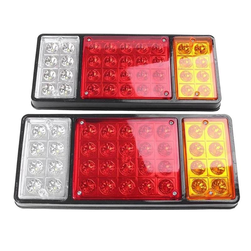 2Pcs Waterproof Car 36 LED Tail Light Rear Lamps Pair Boat Trailer 12V Rear Parts For Trailer Truck Car Lights