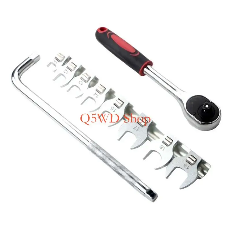 Q5WD Ratchet Wrench Set 3/8inch Drive Ratchet Wrench Set Extension Bar for Auto