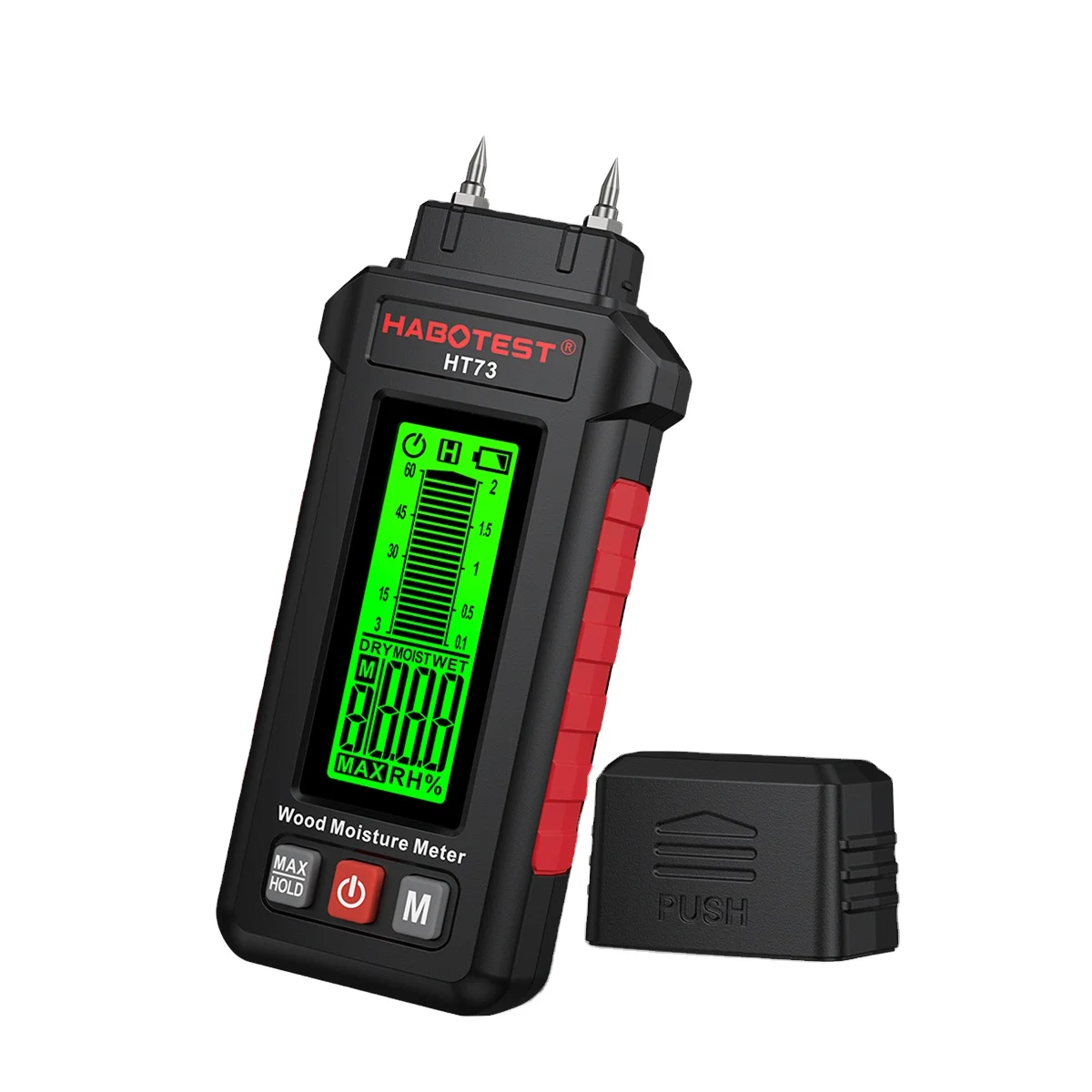 HABOTEST HT73 Pin-type Digital Moisture Meter for Wood and Building Materials