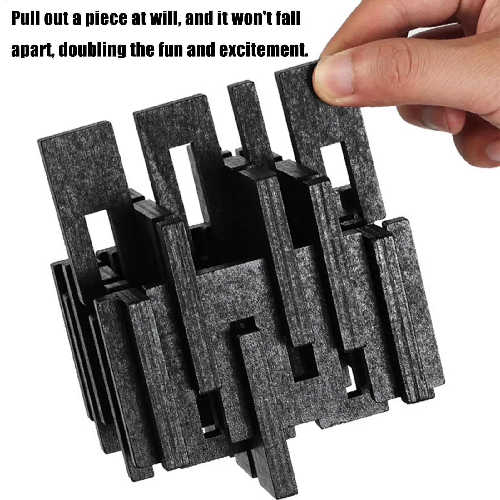 Brain Teaser Puzzles Wood 3D Educational Toys Logical Thinking Toy for Adults Kids Teens Students Educators Office Game Night