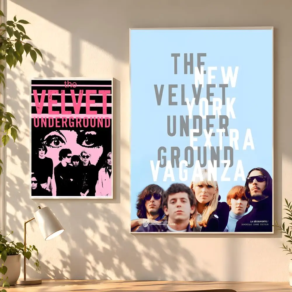 Rock Band The V-Velvet U-Underground Poster Creative Room Art For Dorm Bedroom Study Apartment Home Gift