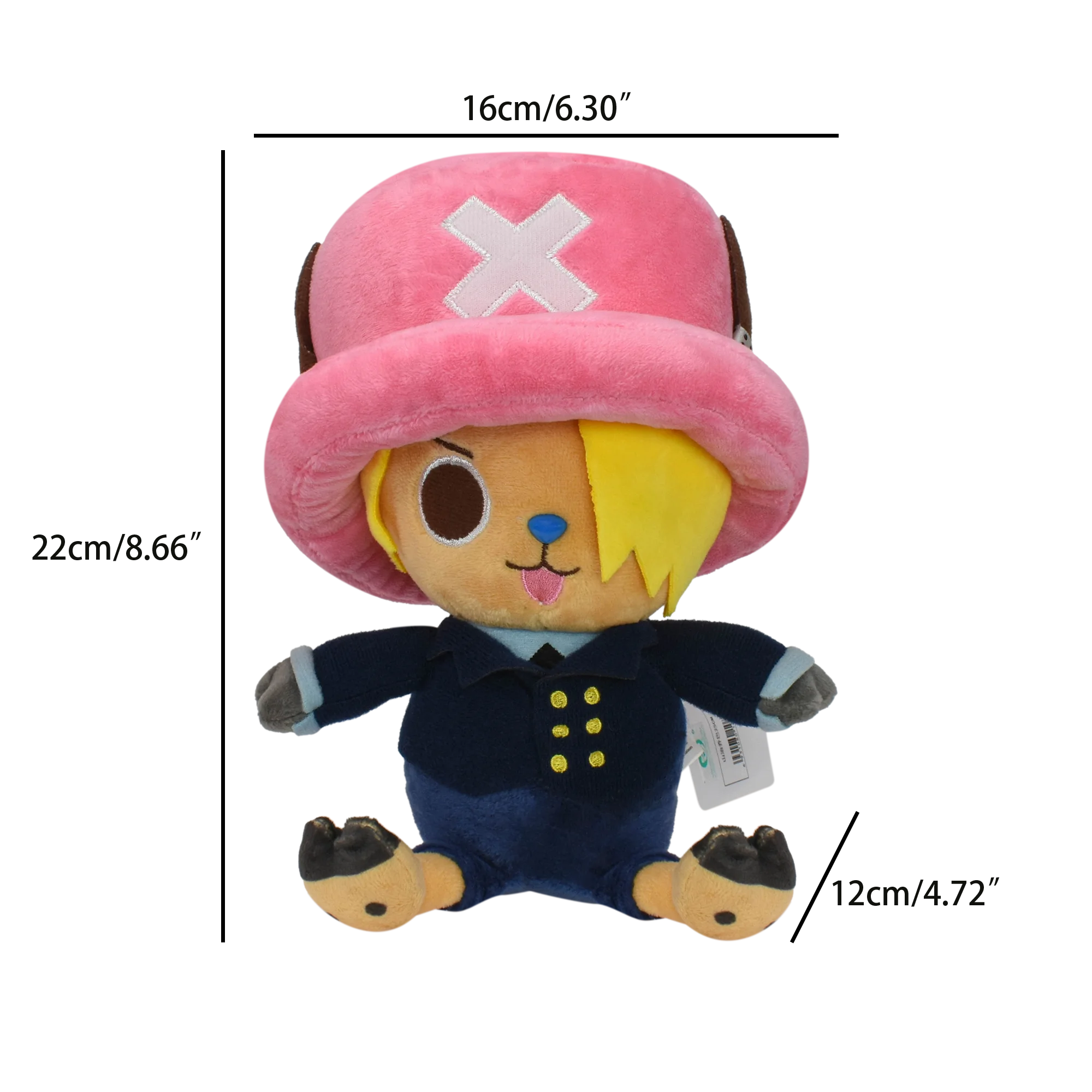 Monkey·D·Luffy Trafalgar D Water Law Tony Tony Chopper Luffy Plush Toy, Peluche Dolls Stuffed Figure for Kids Gift