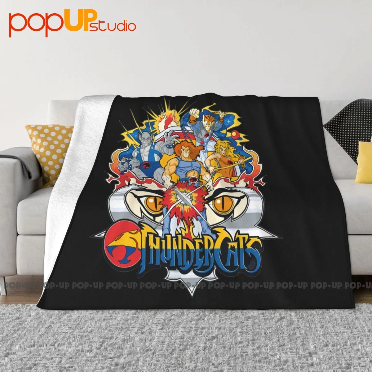 Thundercats In Action Group Shot Blanket For Bed On Couch Camping Blanket