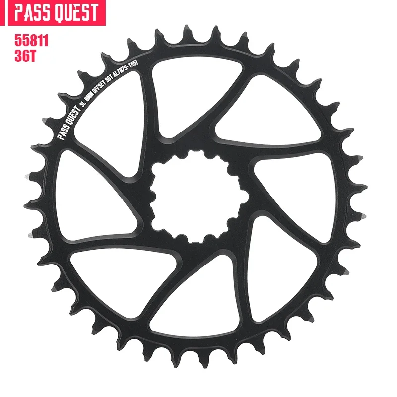 Neues Pass Quest rundes Mountainbike schmales Kettenrad 30-44t Fahrrad Fahrrad Kettenrad 0mm versetzte Kurbel 7075