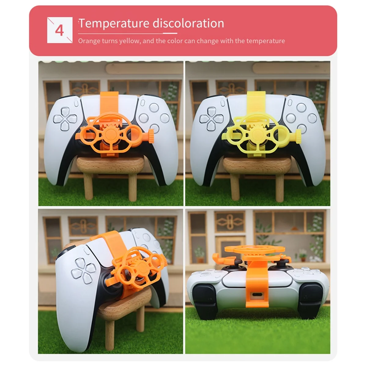 Мини-руль для PS5, игровой джойстик, гоночная игра, вспомогательный контроллер, аксессуары для игровой ручки C