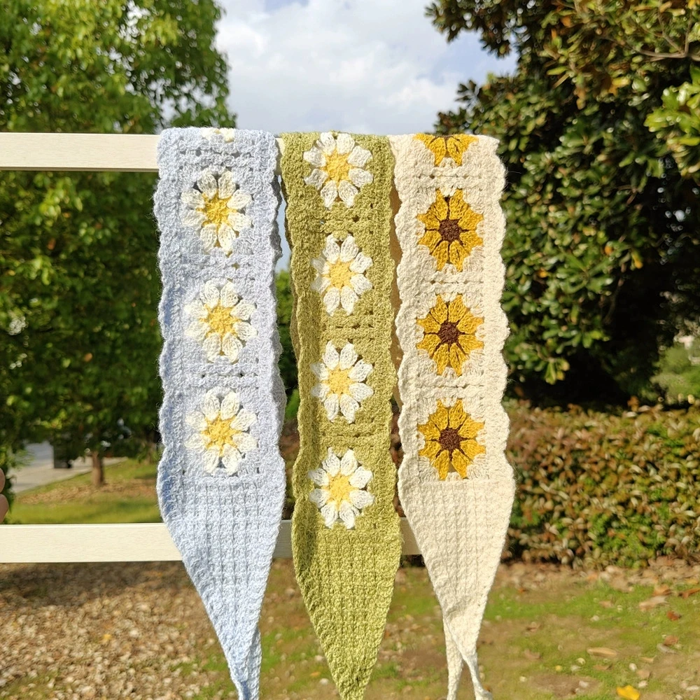 Вязаный крючком тюрбан со шнуровкой для мамы и девочек, винтажная повязка на голову, женская вязаная праздничная повязка на голову с цветочным принтом, аксессуары для волос