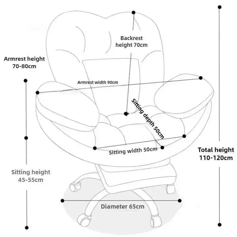 كراسي مكتب مريحة بمسند الظهر كراسي كمبيوتر ترفيهية كسول لأثاث المكاتب كراسي ألعاب رفع شمالية دوارة للطلاب #6