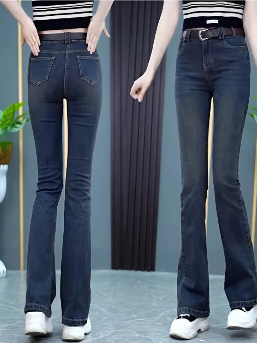 jeans-de-mezclilla-retro-acampanados-para-mujer-novedad-primavera-otono-gris-cemento-cintura-alta-efecto-adelgazante-pan