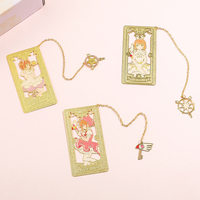 Cardcaptor Sakura Metal Bookmarks Anime Cartoon Bookmark for Book Lovers Cute Book Mark for Girls Kids Students Stationery Gift
