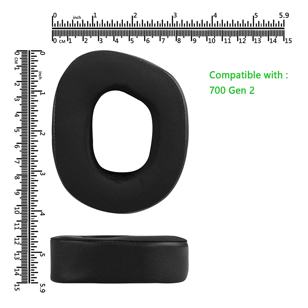 استبدال وسادات الأذن الرياضية لتبريد الأذن وسادات الكؤوس وسادات الأذن قطع غيار لشاطئ السلحفاة الشبح 700 Gen 2 سماعات الرأس