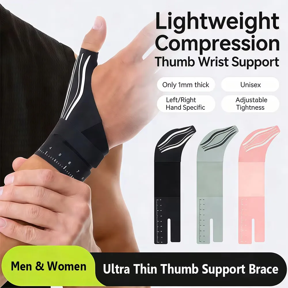 1Pcs Ultra Thin Wrist Thumb Brace Support, Thumb Spica Splint,Trigger Thumb Stabilizer for Men Women Tendonitis,Sprain,Arthritis