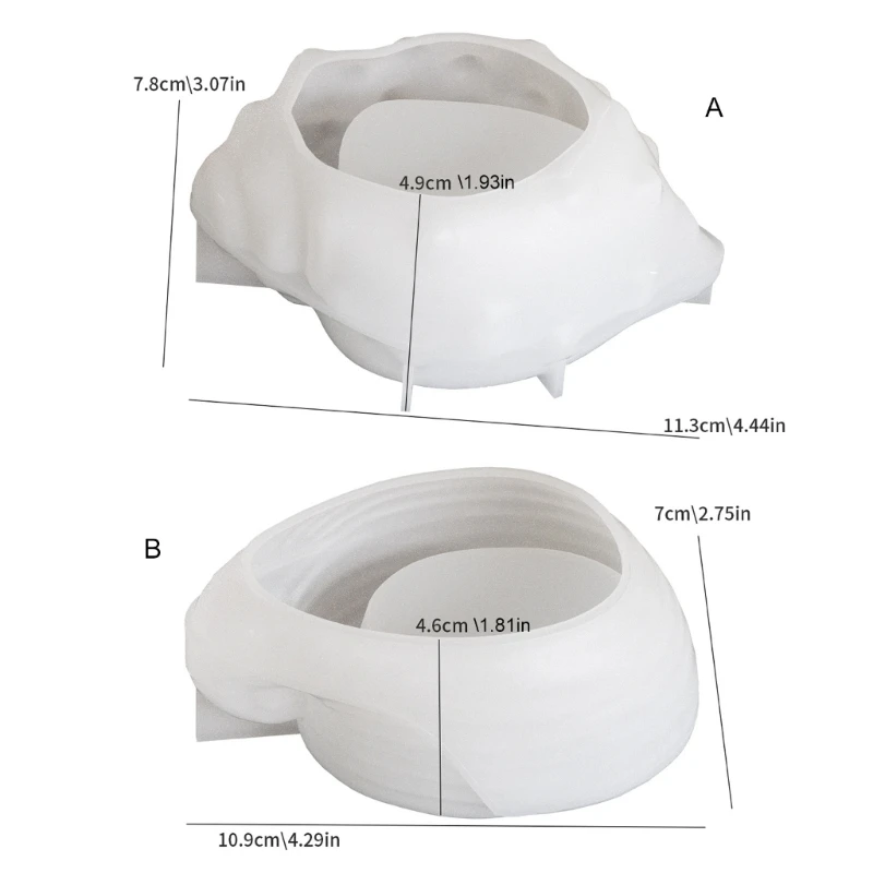 Moldes artísticos resina para manualidades, forma concha para joyería personalizada y decoración del hogar