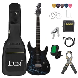 IRIN 6 Strings Electric Guitar 39 Inch 21 Frets Maple Lightning Electric Guitar With Bag Necessary Guitar Parts & Accessories