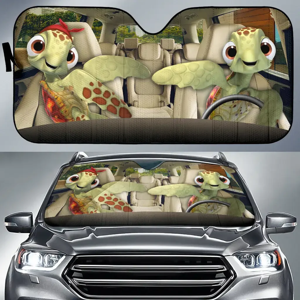 Funny Turles Finding Nemo Car Auto Sunshades