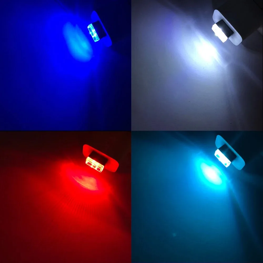 2X luci al Neon usb luce notturna illuminazione ambientale per auto luci interne lampada per atmosfera bar per interni lampadina decorativa per modellare a LED