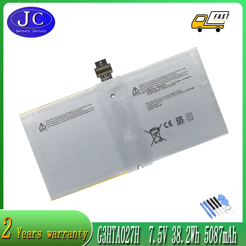 

JCLJF G3HTA027H DYNR01 Аккумулятор для ноутбука Microsoft Surface Pro 4 1724 12,3 дюймов планшет 7,5 в 38, 2 Втч/5087 мАч Бесплатные инструменты