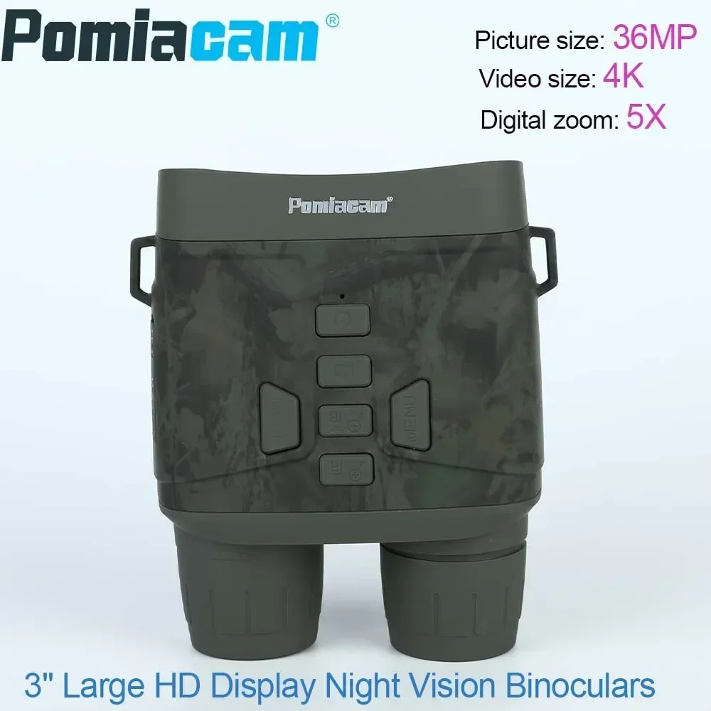 4K Night Vision Binoculars 3-inch Large Screen Binoculars Infrared Digital Night Vision Adult Equipment Recording Video NV4000