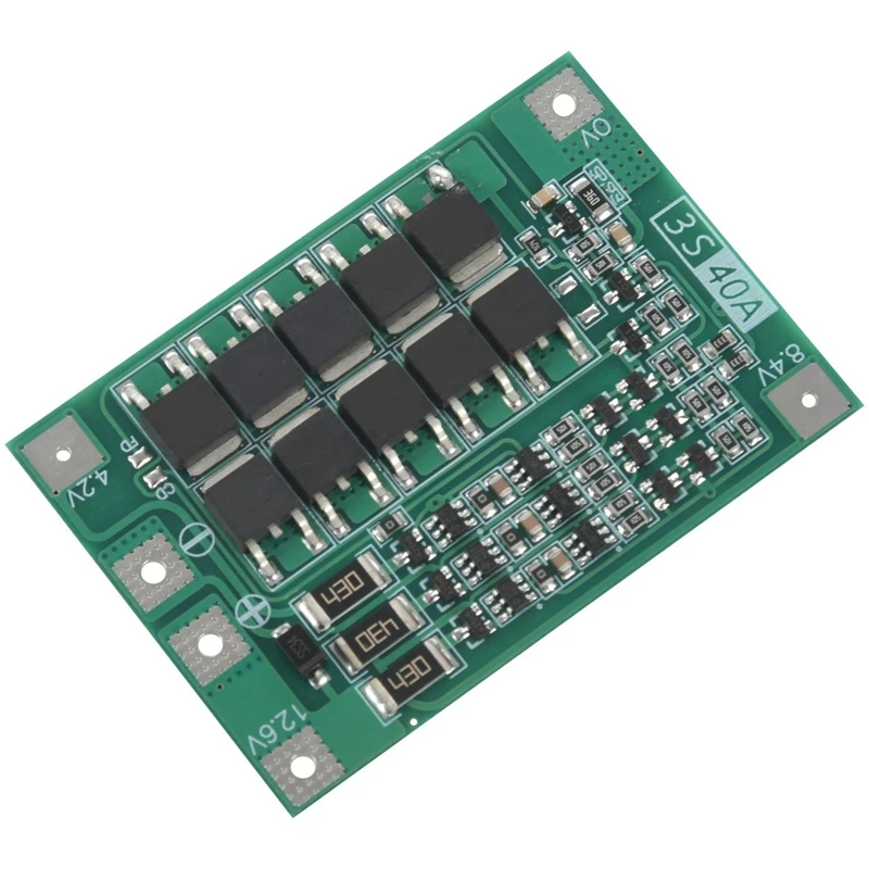 10x 3S 40a Voor Schroevendraaier 12V Li-Ion 18650 Bms Pcm Accu Bescherming Board Bms Pcm Met Balans Liion Accu Pack