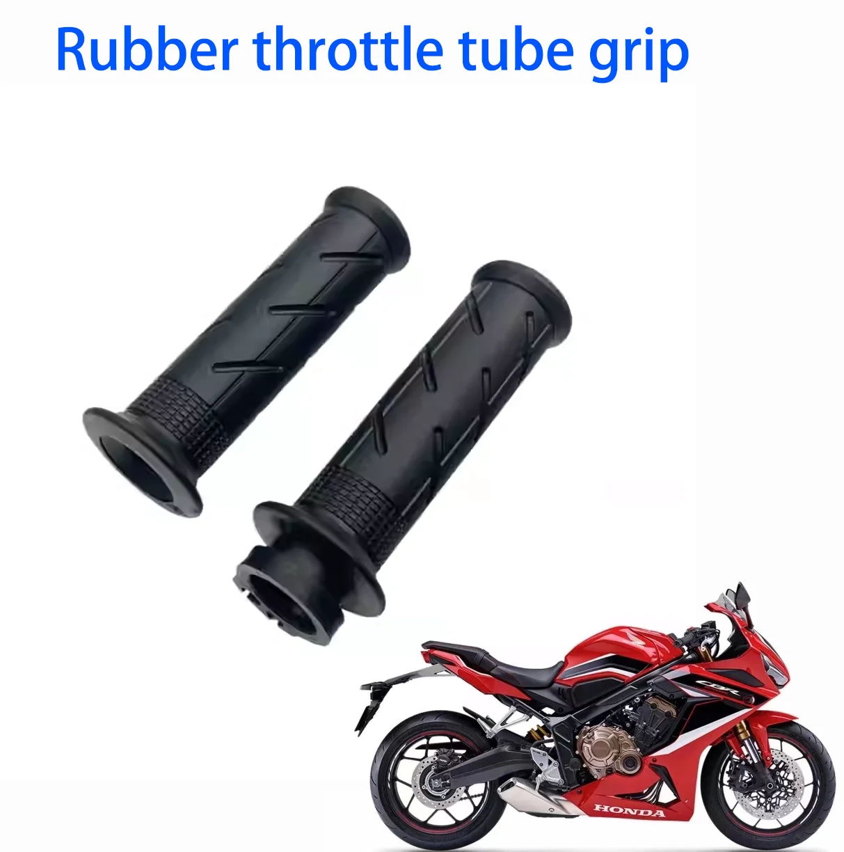 Motorcycle Handlebar Grips 7/ 8inch 22mm Handlebar Grip Set, Rubber Handle Grips, Suitable for Cb400X Cb400F Cbr500 Cbr650 Nx400