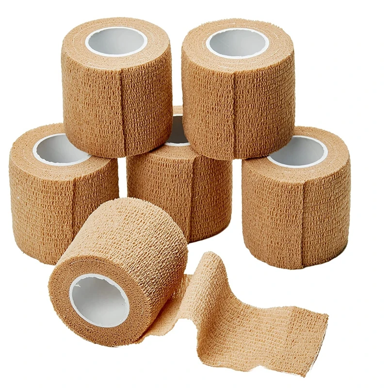 5cm*4.5m Self Adhesive Bandage Breathable Cohesive Bandage Wrap Rolls Elastic Self-Adherent Tape for Stretch Athletic Sports