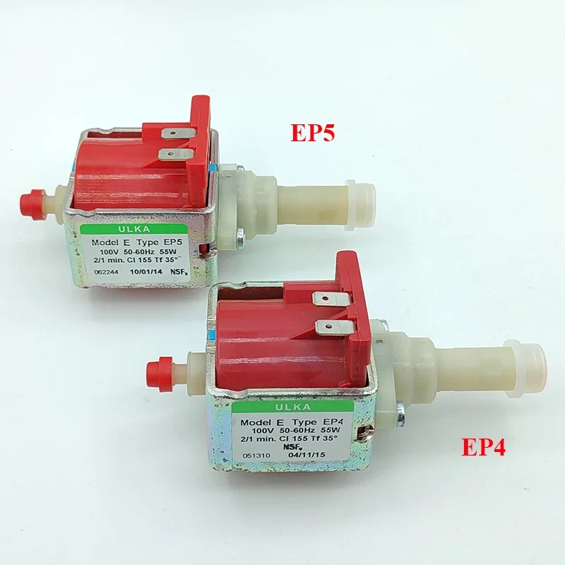 Italy ULKA EP4/EP5 AC 100V 55W Electromagnetic Plunger Water Pump Coffee Machine Self-priming Solenoid Pump High Pressure Flow