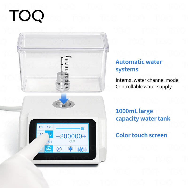 TOQ Official Stable Brushless Micro Electric Motor With Detachable Water Tank & Atomization Function 3.7in Color Touch Screen