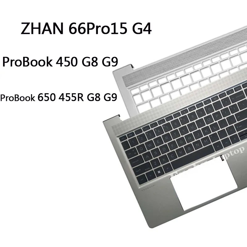 

Новая клавиатура для ProBook 450 G8 G9 650 455R ZHAN 66Pro15 G4 US/LA/SP/UK с подсветкой, крышка упора для рук M21742-001
