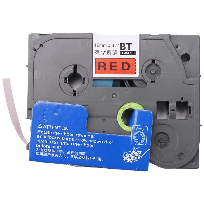 18PCS 12Mm Tze131 Tze231 Tze431 Tze531 Tze631 Tze731 Lableing Tapes For Brother P-Press PT-D210 PT-H110 PT-D600 Printers