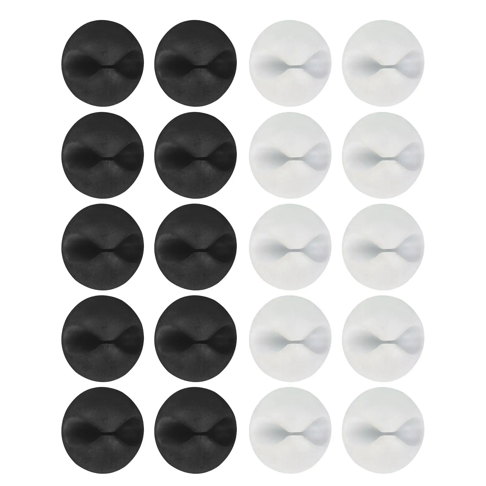 10pcs Silicone Winder Headphone Landline Cable Clip Office Desk Tidy Organiser USB Charger Cord Holder For Driving Recorder Wire