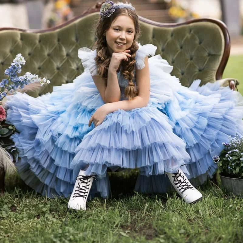 abito-da-damigella-personalizzato-azzurro-con-collo-rotondo-maniche-corte-a-cappuccio-gonna-midi-in-tulle-a-piu-strati-con-volant-per-festa-di-compleanno
