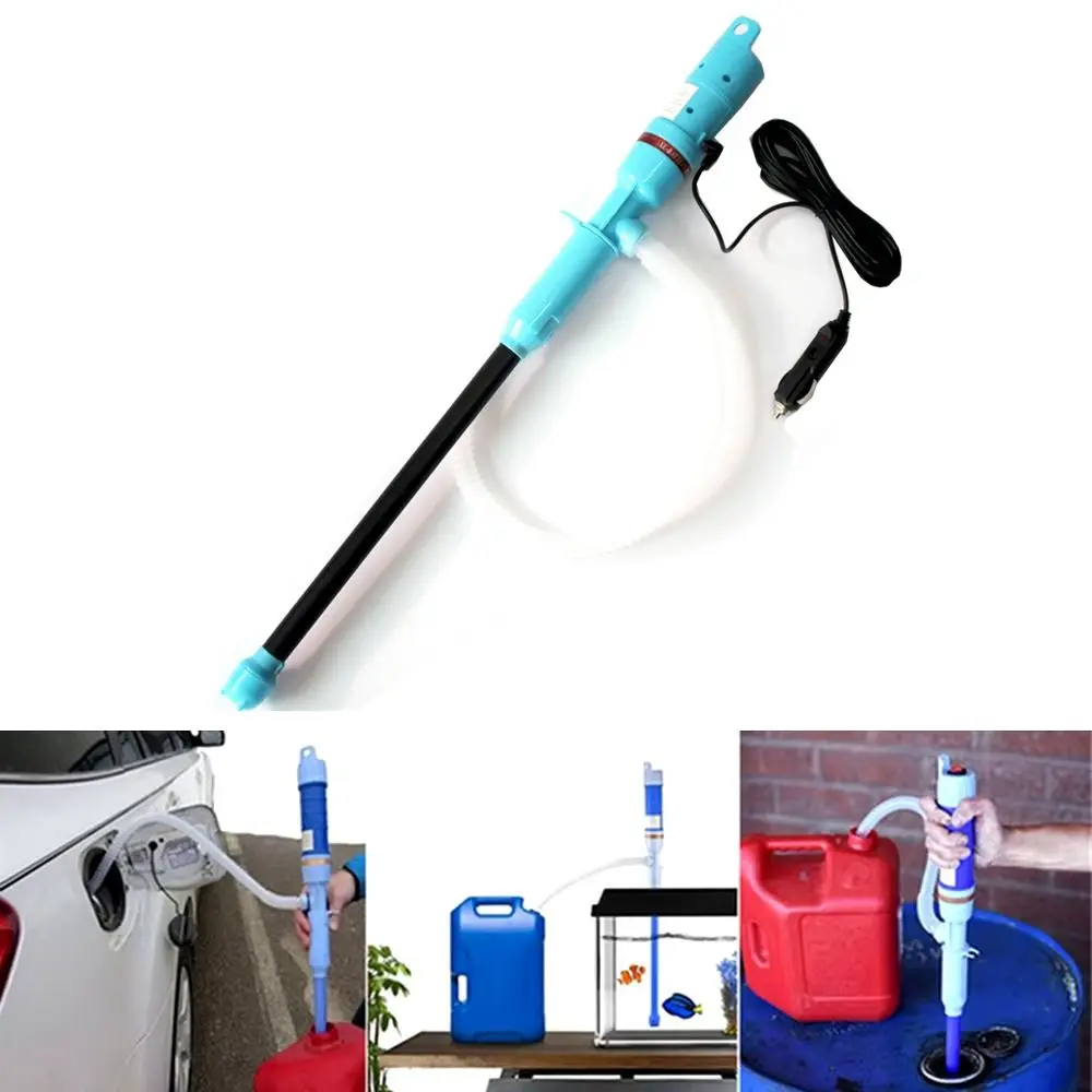 Durable Car Mounted Electric Syphon Pump Portable Convenient Oil Suction Pipe Multipurpose Water Pump