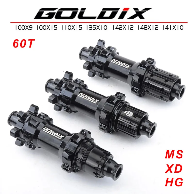 GOLDIX M310 60T Ratchet System MTB Hub 28H Straight Pull Hub HG XD MS Tower Base Bicycle Hubs HG XD MS  Freewheel