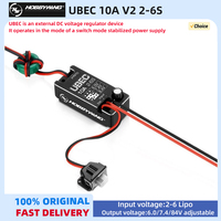 Hobbywing UBEC 10A V2 full waterproof small regulator module supports 2-6S 6v 7.4v 8.4v for Radio-controlled car accessories