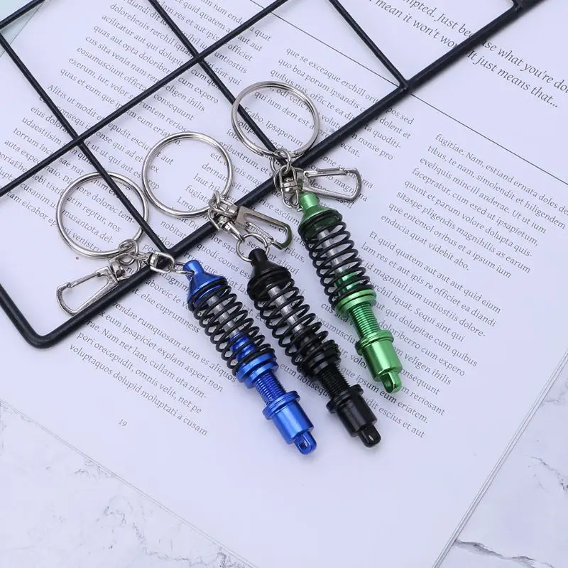 Universal Adjustable Alloy Car Interior Suspension Keychain Coilover Spring Car GTWS