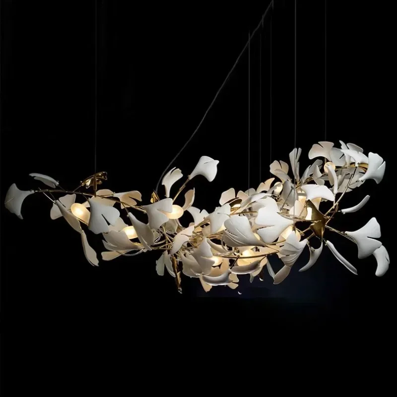 Ginkgo Biloba Lighting Living Room Dining Room Art Lobby Sales Office Stairwell Decorative Lights Chandelier