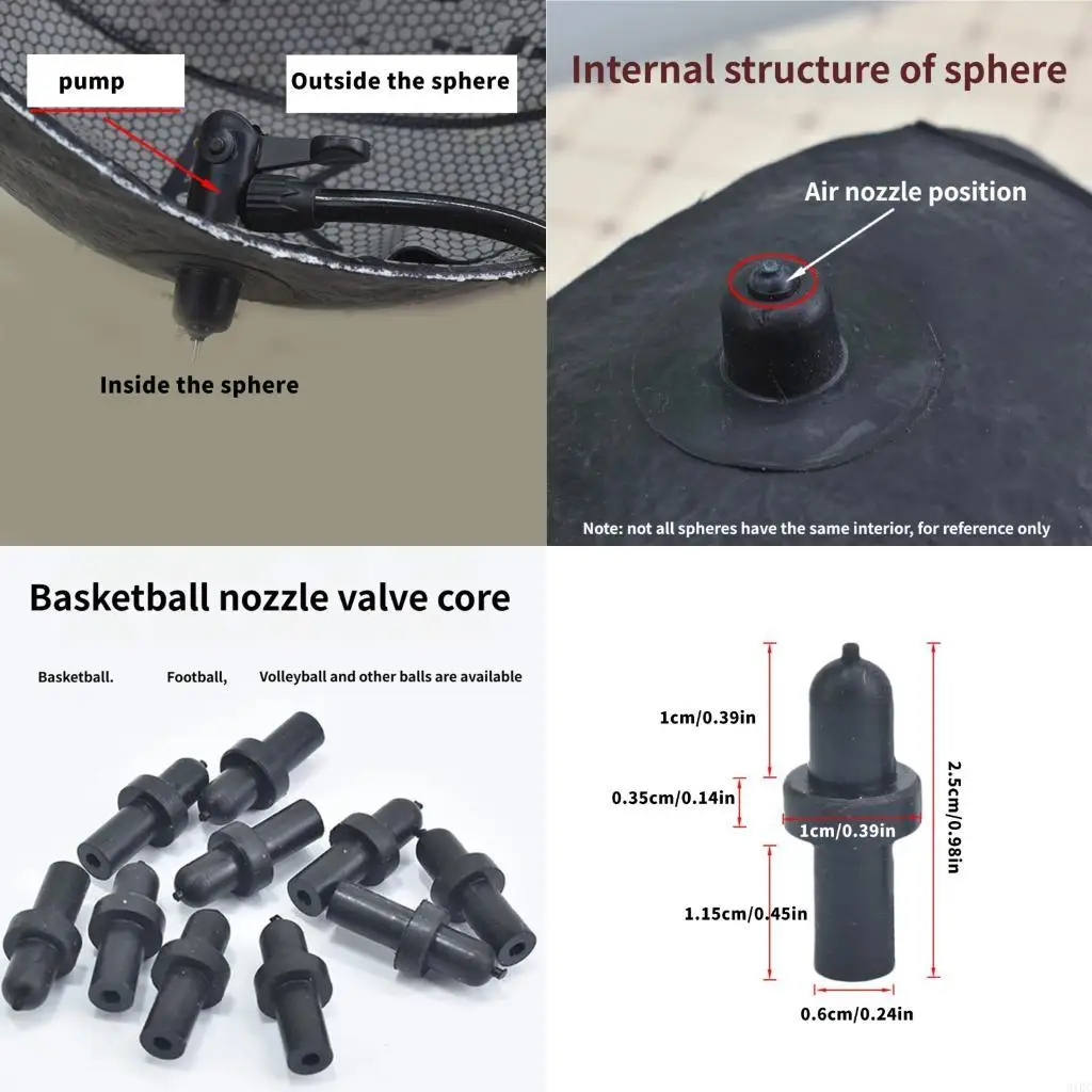 

Резиновые сменные клапаны для баскетбола, футбола, волейбола предотвращают утечку воздуха