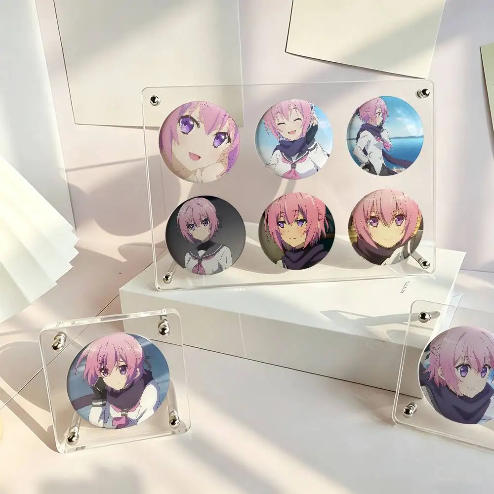 1pc Shinobu Sarutobi Anime Characters Cartoon Style Badge Brooches On Backpack Decoration Round Enamel Pins For Accessorys
