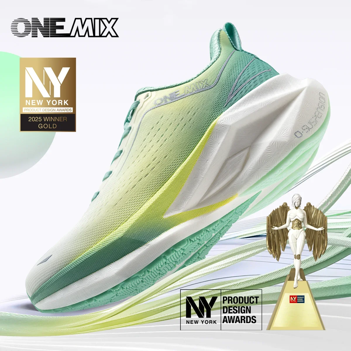 ONEMIX Marathon Professional Running Shoes With Carbon Plate Shock Absorption And Anti-Slip Men's Sports Shoes 25686