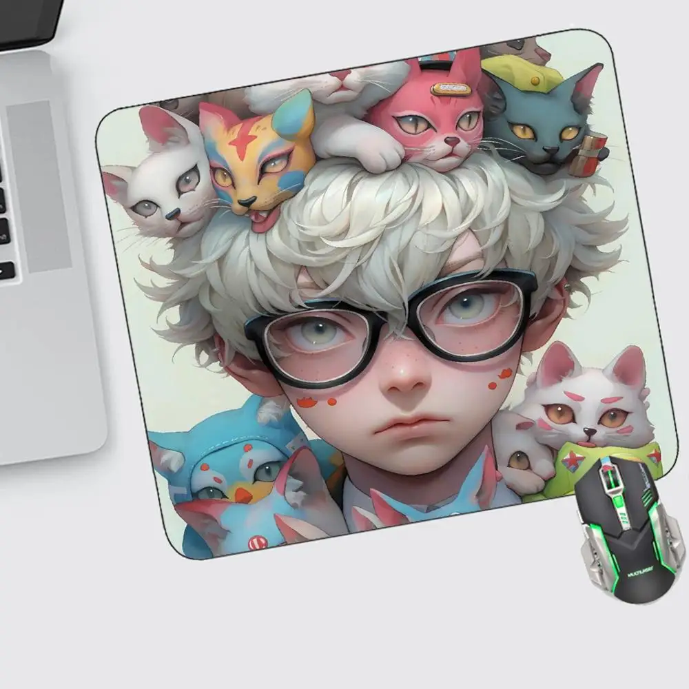 

Kids Mouse Pad Small Gaming Accessories Keyboard Computer Offices Desk Mat Pc Gamer Non-slip Rubber Mousepad
