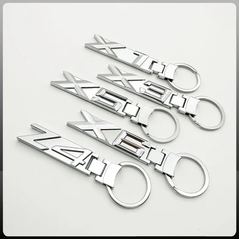 For BMW G01 G80 F15 F16 F82 E53 E70 E71 E85 Z4 X1 X3 X5 M3 M6 M5 Auto Parts Key Ring 3D Metal Modeling Car Key Chain Decorate