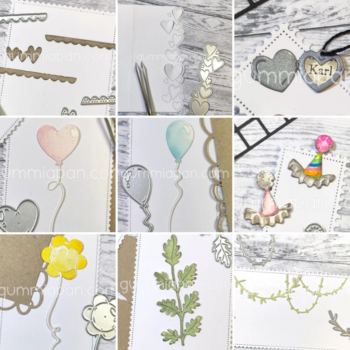 

Mini Balloon Leaves Heart 2025 New Metal Cutting Dies For DIY Making Greeting Card Scrapbook Embossed Paper Album Craft Supplies