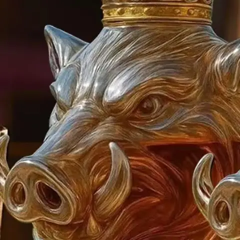 

Whiskey Decanter Glass Animal Head Jug Wine Decanter Wild Boar Bottle Ornament Glass Whiskey Bottle Office Home Decor