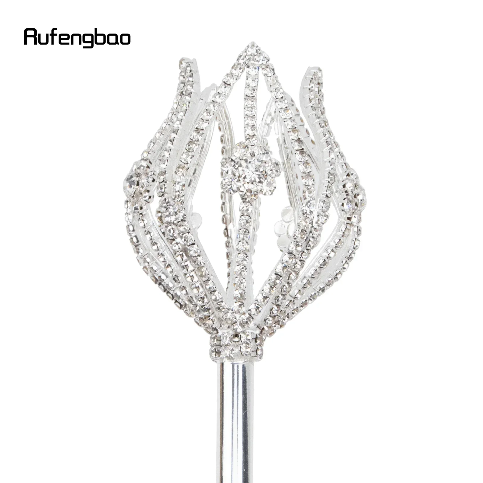 الفضة الأبيض سبائك الجنية الصولجانات لفتاة الأميرة الصولجانات للأطفال الملاك العصا للحزب تأثيري حلي حفل زفاف عيد ميلاد 49 سنتيمتر