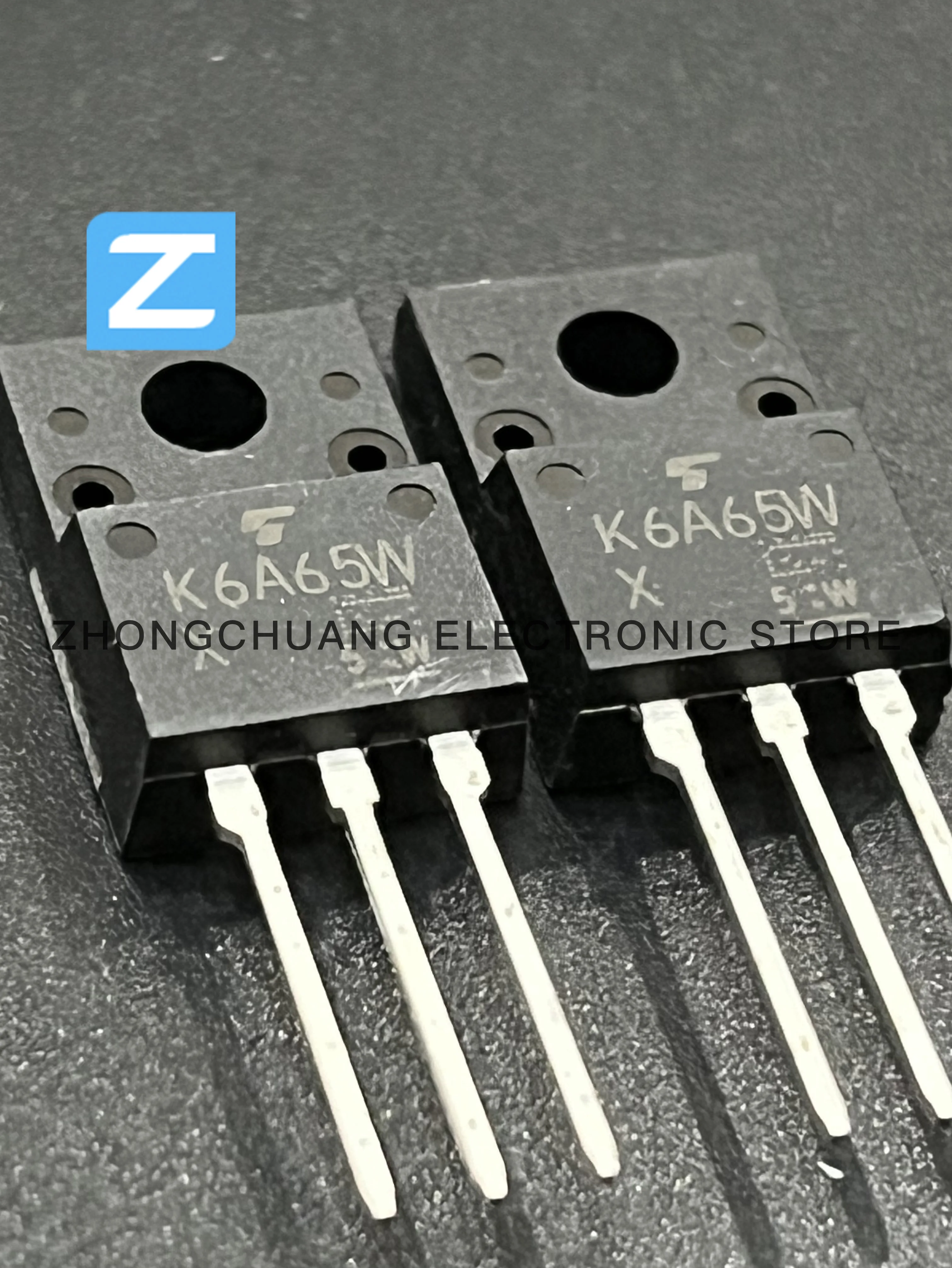 1-10pcs tk6a65w k6a65w TO-220F 650v 2.4a mosfet neues original