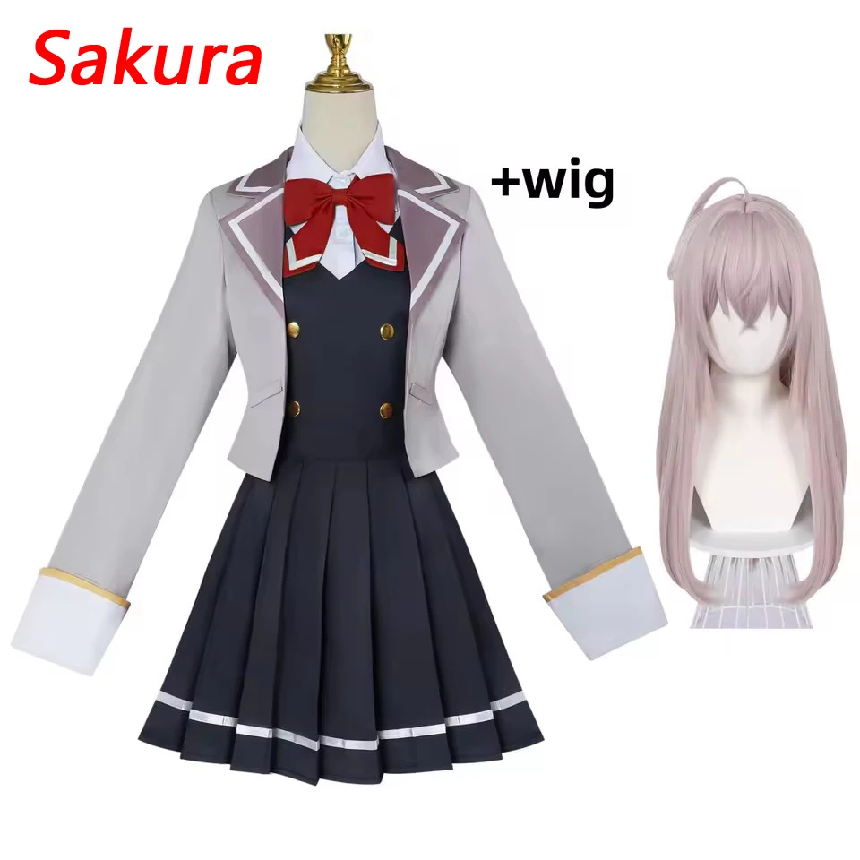 

Anime Alisa Mikhailova Kujou Cosplay Costumes Wig Alya Sometimes Hides Her Feelings in Russian Accessories Sexy Uniform Set