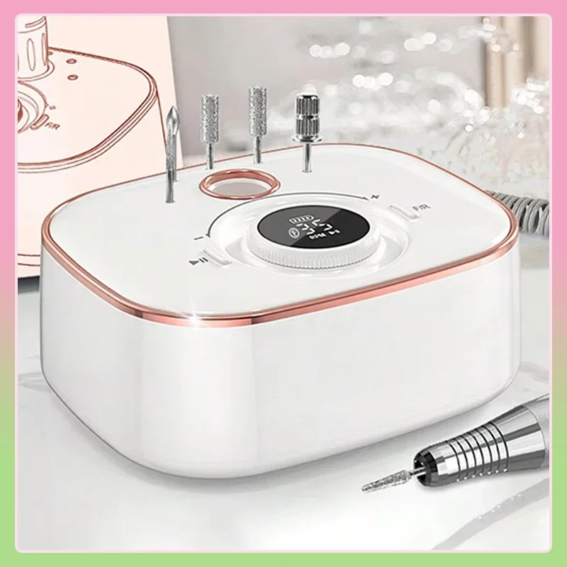 

35000RPM Nail Sander Set Mill For Manicure With LED Display Low Noise Electric Manicure Drill Nails Accessories And Tools